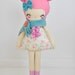 Love lulu doll, plush, softie, handmade