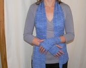 Bamboo cherie scarf and wrist warmer set