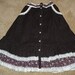Reserved for Eleanor511 GUNNE SAX Little Girl size 8 JEUNES FILLES Darling Chocolate Cordoury, Calico, Lace and Ribbons Skirt PRISTINE
