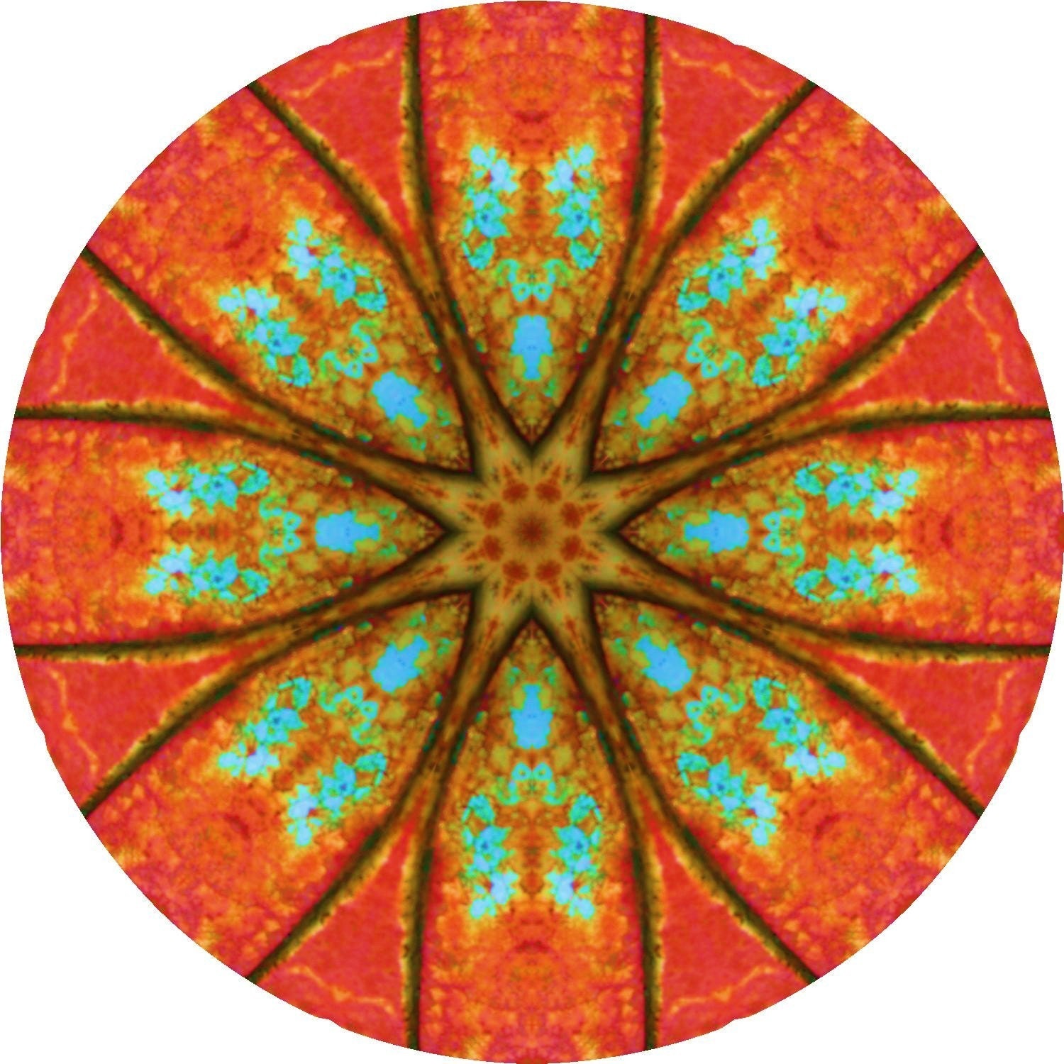 Rust Kaleidoscope Blank Note Cards