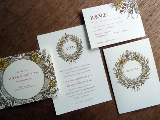 Monogram Printable Wedding Correspondence Set