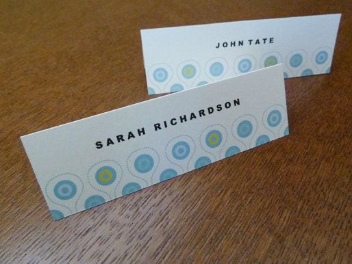 Printable Wedding Place Cards - Peacock