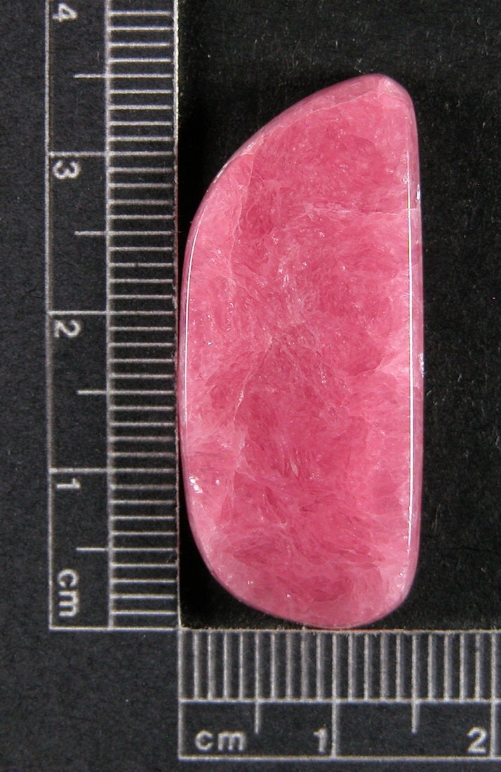 Rhodocrosite Cabochon Hand Cut Pink Candy Grapefruit Primera Rhod3