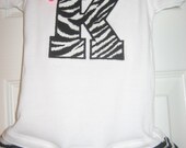 Boutique Zebra Initial one piece
