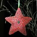 Sea Star Holiday Home Decor Paper Ornaments set of 8