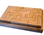 Pentomino Puzzle - Solid Ash Wood Puzzle - Logic Puzzle - Handmade Wood Game - 12 Piece Puzzle - Brain Teaser Puzzle