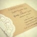 Custom for Noelle - Vintage Lace Doily Birthday Invitations with Script - Save the Date - Baby or Bridal Shower - Engagement Party