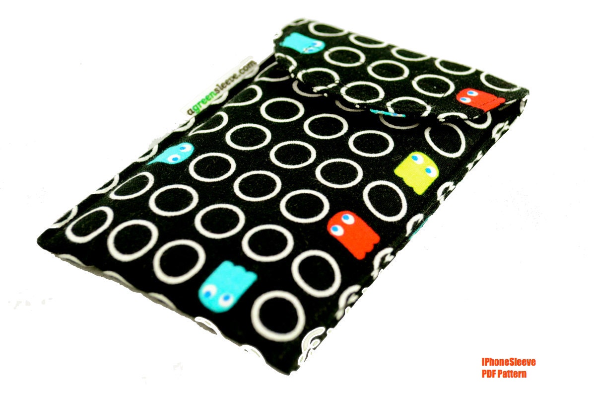 iPhone/iPodTouchSleeve (Instant Download) PDF Pattern- iPhone Case, iPod Touch Case, Phone Sleeve, Padded Sleeve, Carrying Case, Travel Case