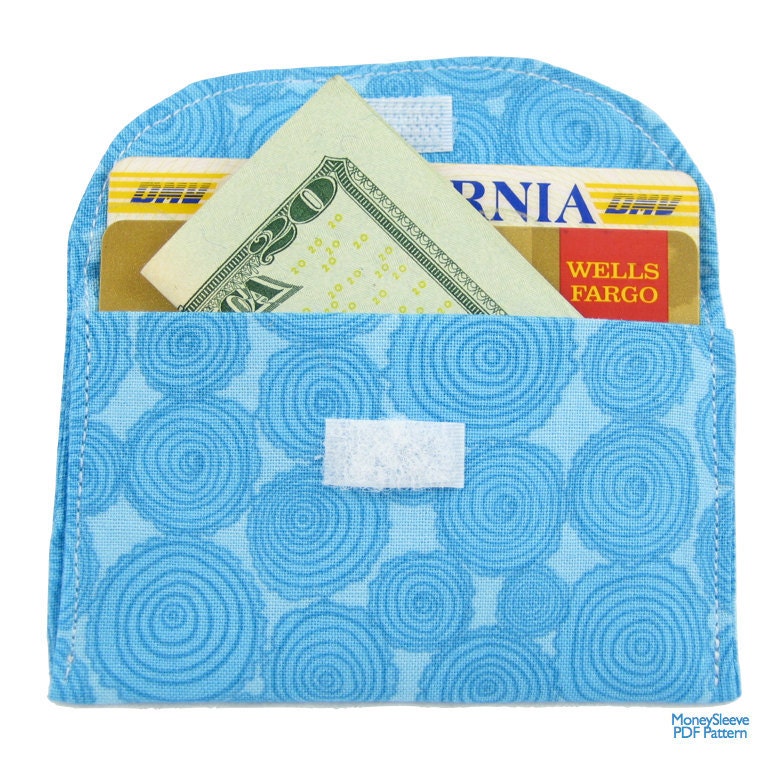 MoneySleeve (Instant Download) PDF Pattern- have your mini wallet TODAY, aGreenSleeve, wallet, money pouch, pill pouch, gift card holder