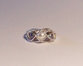 Pearl and Sterling Silver Wire Wrapped Ring - Choose Your Colors