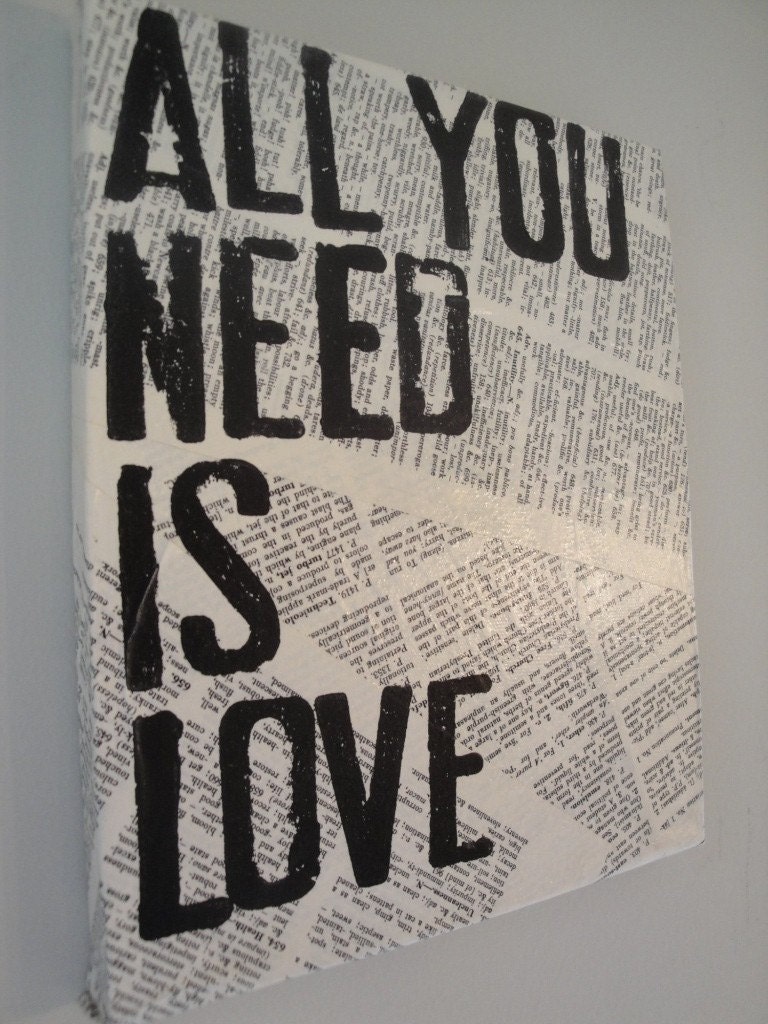 Literary Canvas- All You Need Is Love
