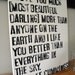 I Love You Much - E.E. Cummings Poem on Canvas - 16x20