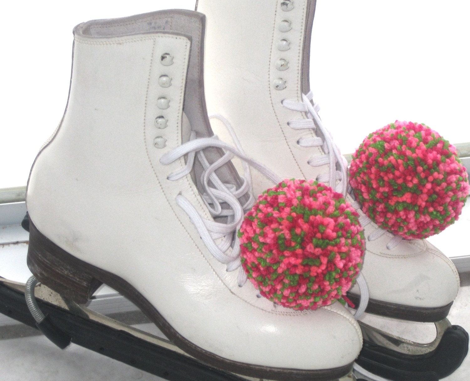 Reserved for Jonathan - Large Hairballs - Pom Pom's to Accessorize your Ice Skates - You Choose the Colors