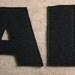 CALL YOUR MOTHER - oatmeal and black- 16 inch recycled felt applique pillow