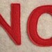 NO WHINING - recycled felt applique pillow  14"x18" - more colors available