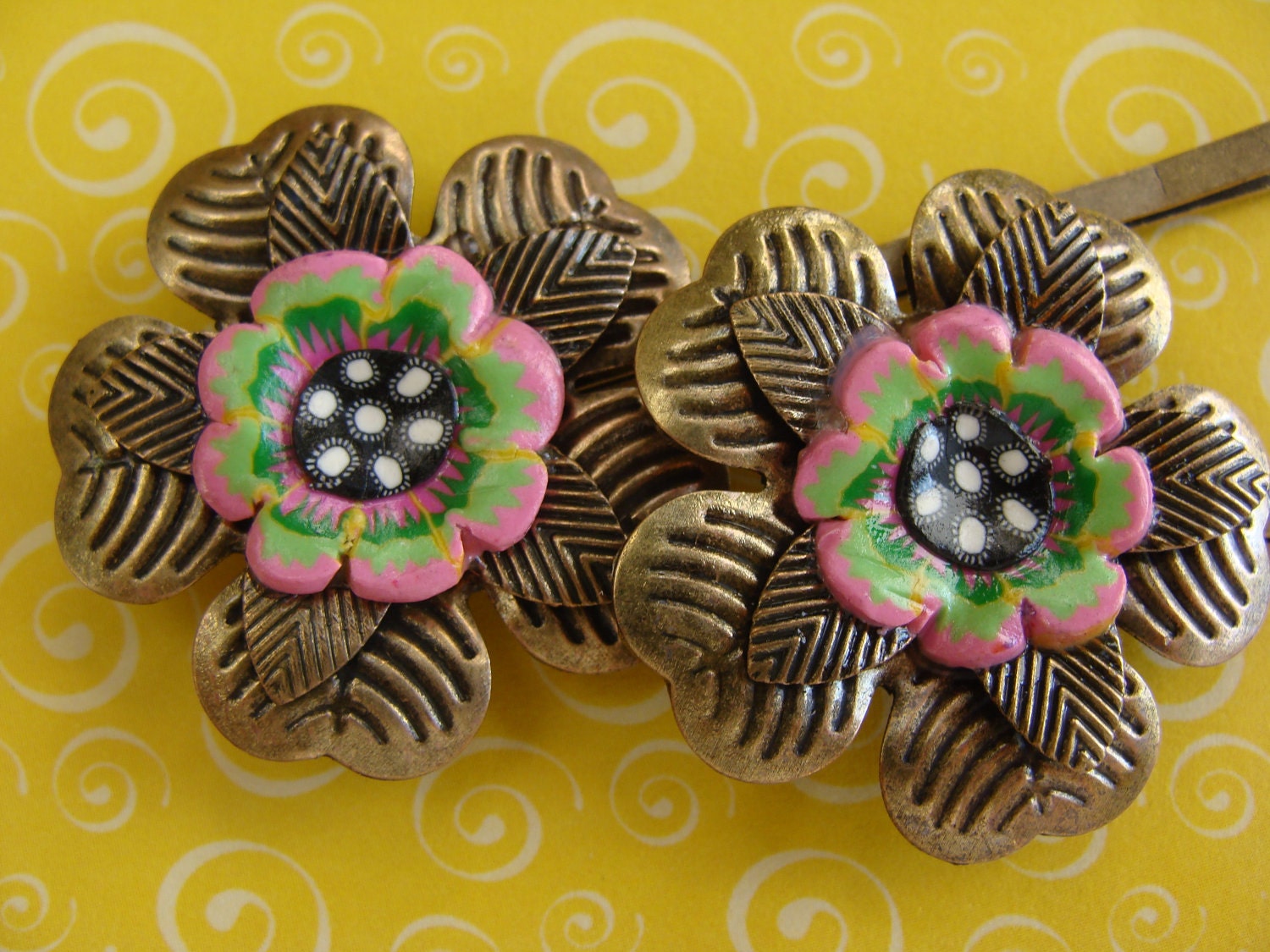Polymer Clay Bobby Pins