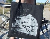 Vintage Muscle Car Hot Rod Dragster Tote Bag