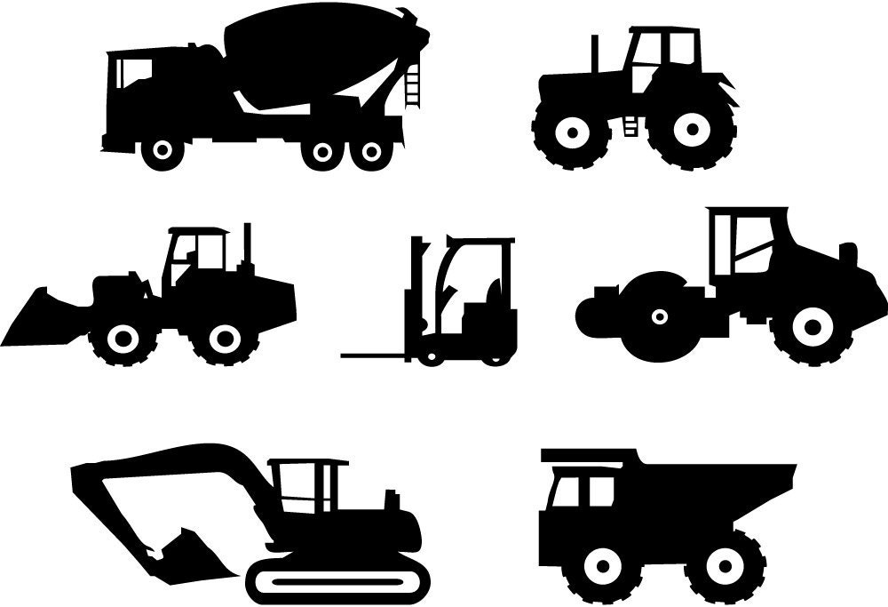 Construction Trucks Wall Vinyl Decals Art Graphics Stickers