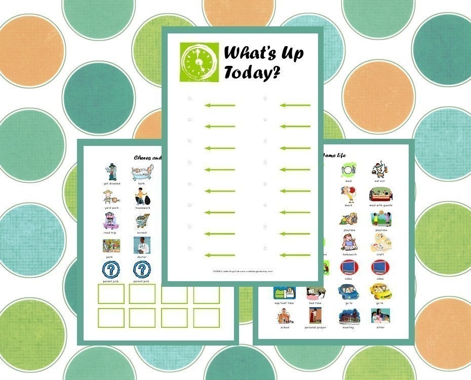 PDF Home Visual Schedule for Kids DIY Tutorial