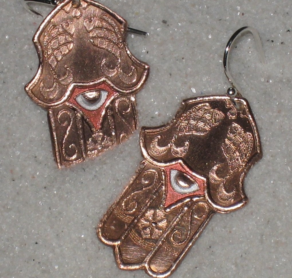 Hamsa Earrings