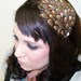 SALE Feathered Headband with Ivory Cameo