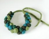 Bold necklace, statement necklace, fresh forest green fashion necklace