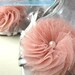 Tulle Flower Shoe Clips (Free U.S Shipping) - wedding, bridal, sweet sixteen, bridesmaids, pink, blush, peach, blue, silver, fuschia