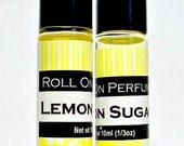 Lemon Sugar Perfume Oil, Vibrant Citrus fragrance with a hint of sweet