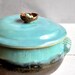 ceramic Casserole handmade lidded stoneware casserole baking dish bird nest with eggs wheel thrown