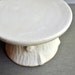 Woodland Cake Stand handmade ceramic wedding decor in white