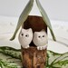 Custom Wedding cake topper Owl wedding cake topper Owl House Woodland wedding faux bois