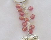 Puffed Heart Crystal Keychain/Keyring