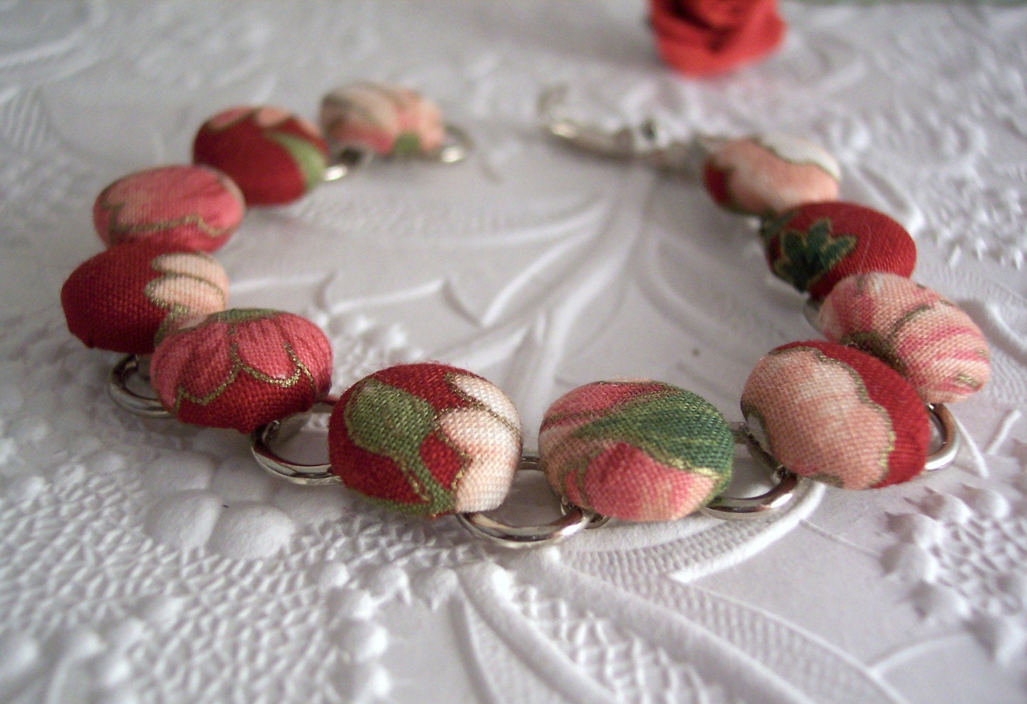Passionate Bloom Button Bracelet