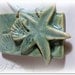 Starfish Hand-Built Nautical Clay Pendant - Beach Jewelry