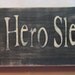 A Super Hero Sleeps Here, Childrens, Bedroom, Decor, Distressed, Sign