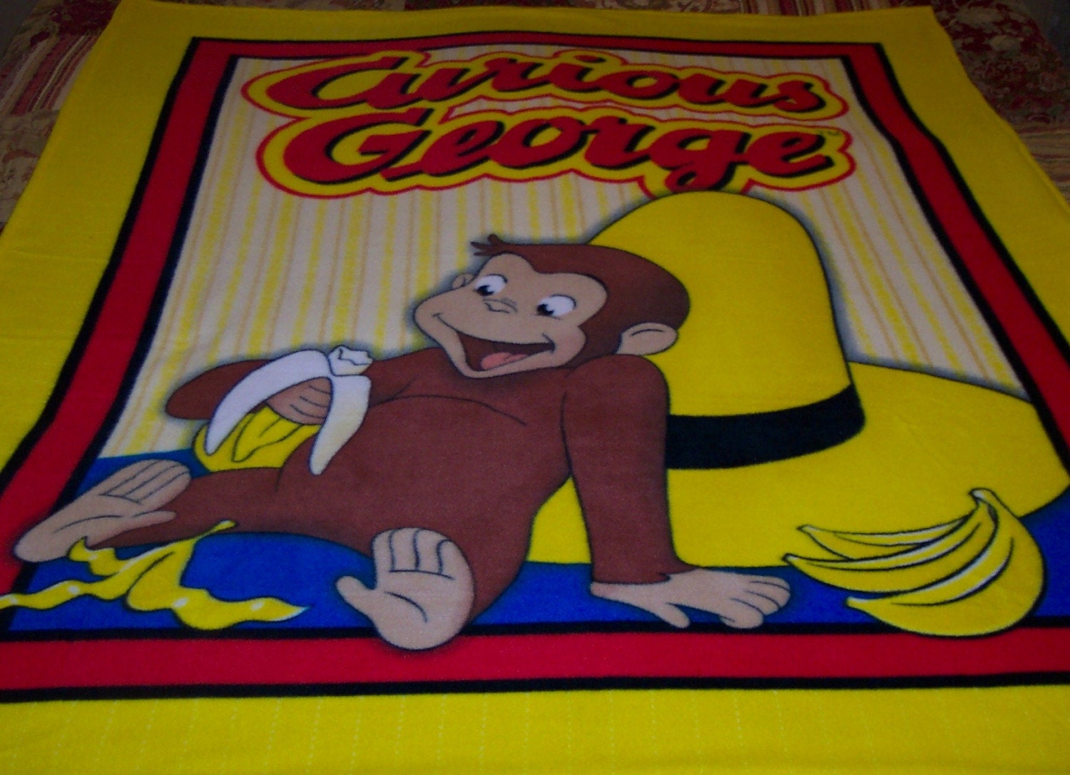 Curious Fleece Blanket by mamaandpapadk on Etsy