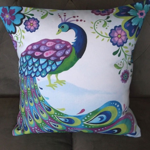 Peacock 16 X 16 Decorative Pillow Cover