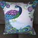 Peacock 16 X 16 Decorative Pillow Cover
