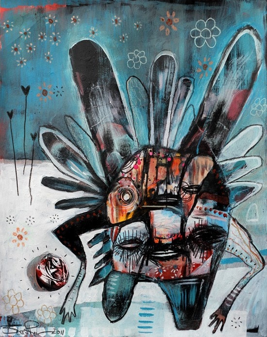 Jesse Reno print - 13"x19" - His Actions Go Unseen - Insect Magic