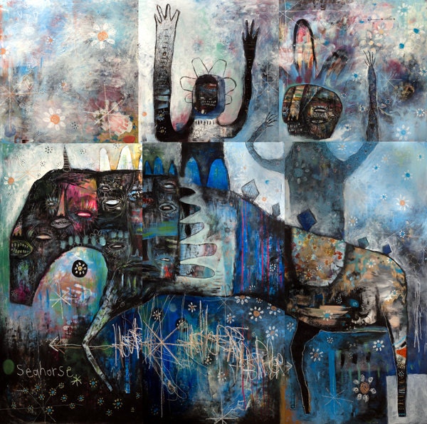 Horse Spirit Print - Jesse Reno - 13"x19" - The Horse And The Rider