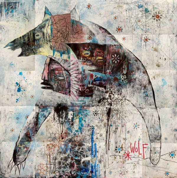 Wolf Spirit Print - Jesse Reno - 13"x19" - The Wolf Remained