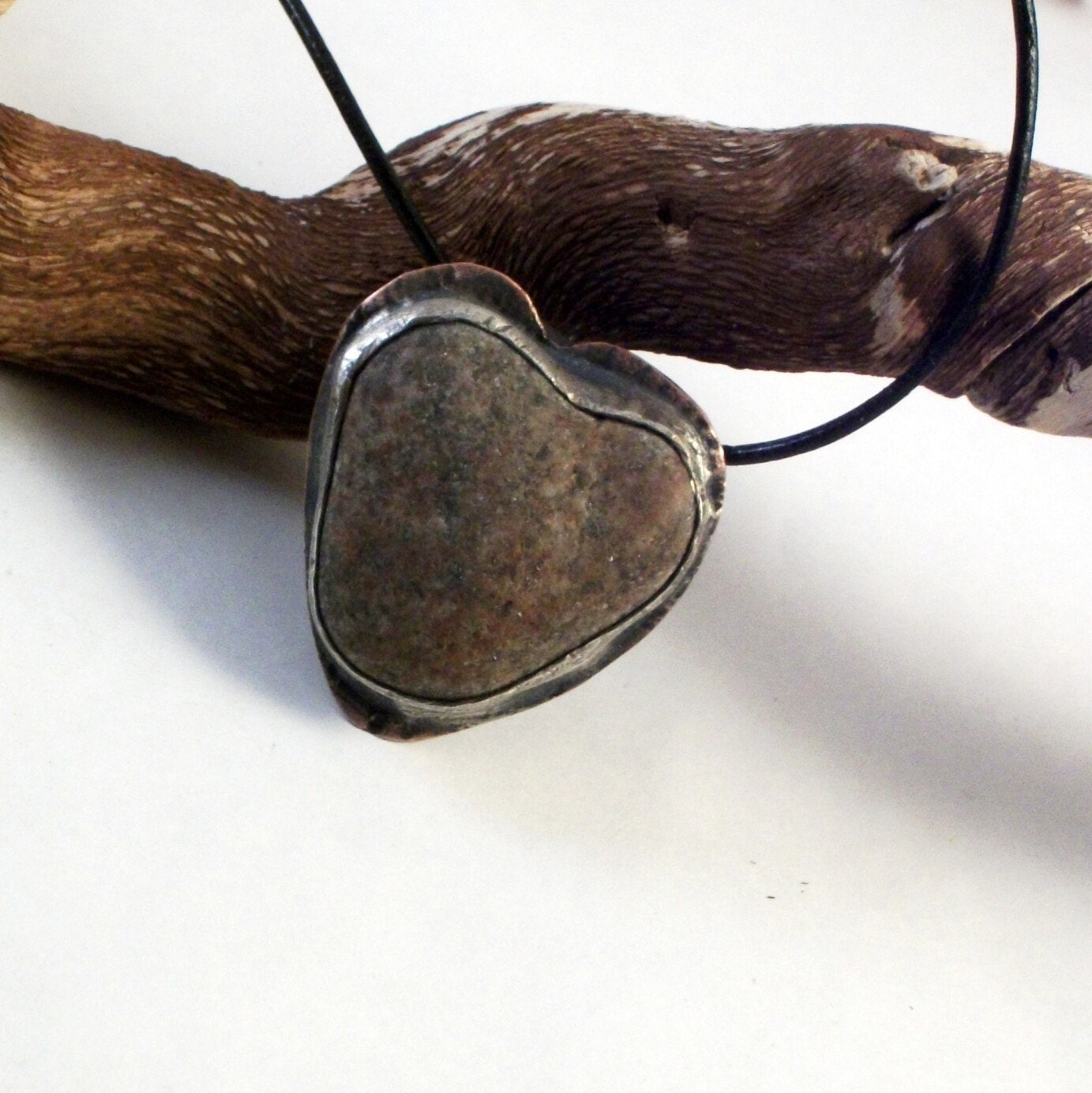 Heart Rock Necklace