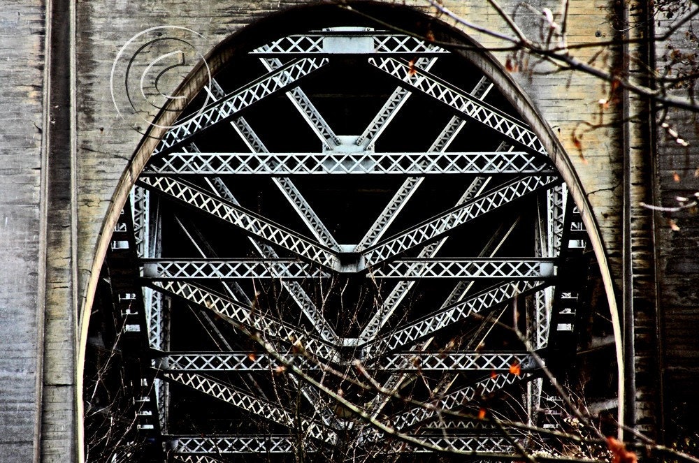 Aurora Bridge Supports - 8 x 12 Fine Art Photograph