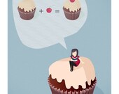 Cupcake equation Print 8 x 11.5