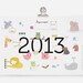 PDF printable Calendar 2013 - cute animal illustrations
