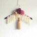 Bohemian Style Clothes Hanger Fringe Gypsy Style Boho Chic Fabric Roses Gold Tassel Shabby Chic Clothing Cyber Monday Etsy