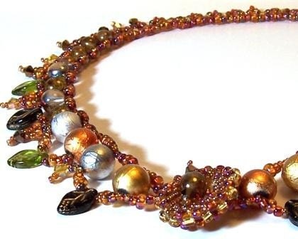 Art Deco Statement Choker Necklace, Precious Metals Inspired Choker