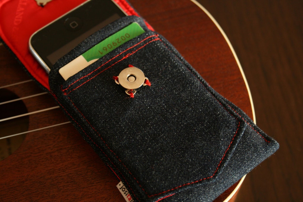 iPhone 5 Sleeve / iPhone 4S Sleeve / iPhone 5 wallet case / iphone 5 case / iphone 5 cover / Nexus 4 case - Denim