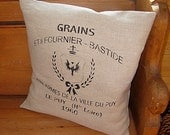 Pillow / Linen / French Grain Feed Sack
