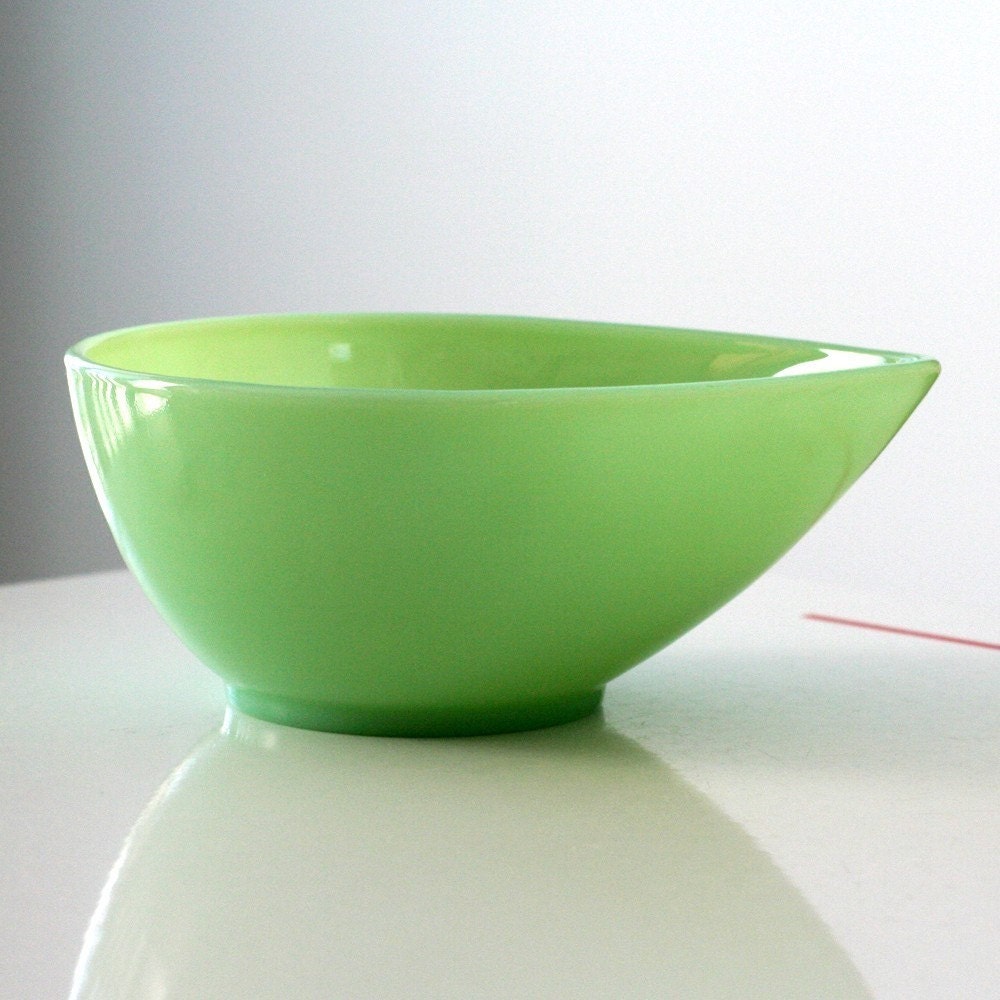 Fire King Jadite Swedish Modern Mixing Bowl